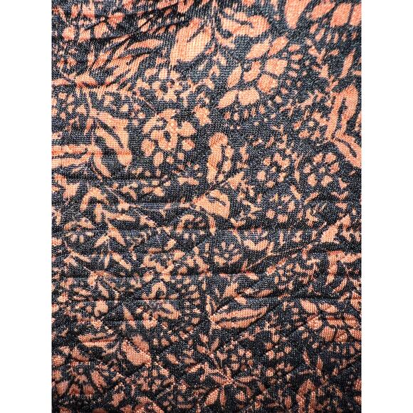 Isaac Mizrahi Live PLUS 1X MOTO JACKET Quilted Floral Print Brown Black QVC NEW - Picture 2 of 11